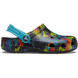 Kids Crocs Classic Tie Dye Graphic Clogs