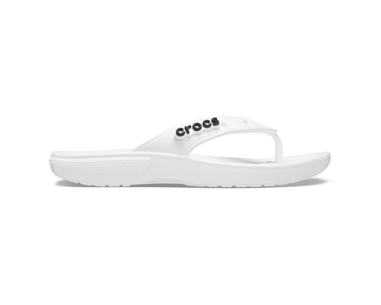 Crocs white flip discount flops