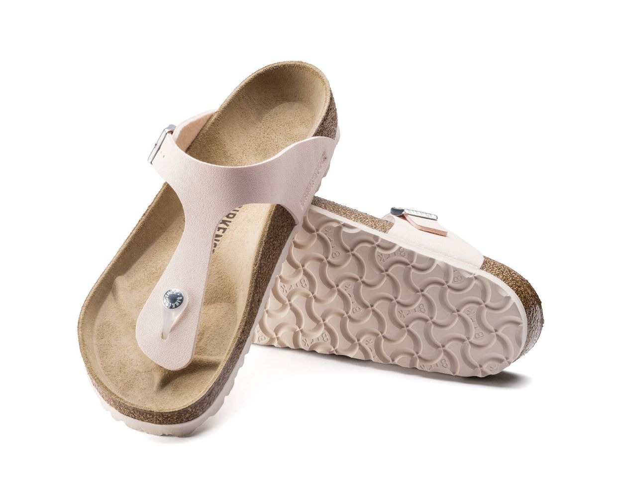 Birkenstock Gizeh Vegan Nubuck in Brushed Light Rose Art 1016832 World of Clogs