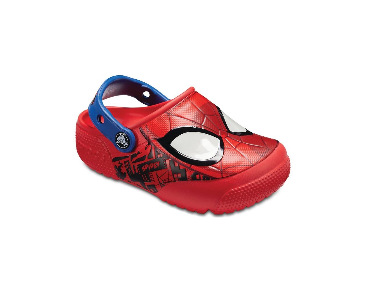 AND THEY GLOW??? #fyp #spiderman #crocs #spidermancrocs