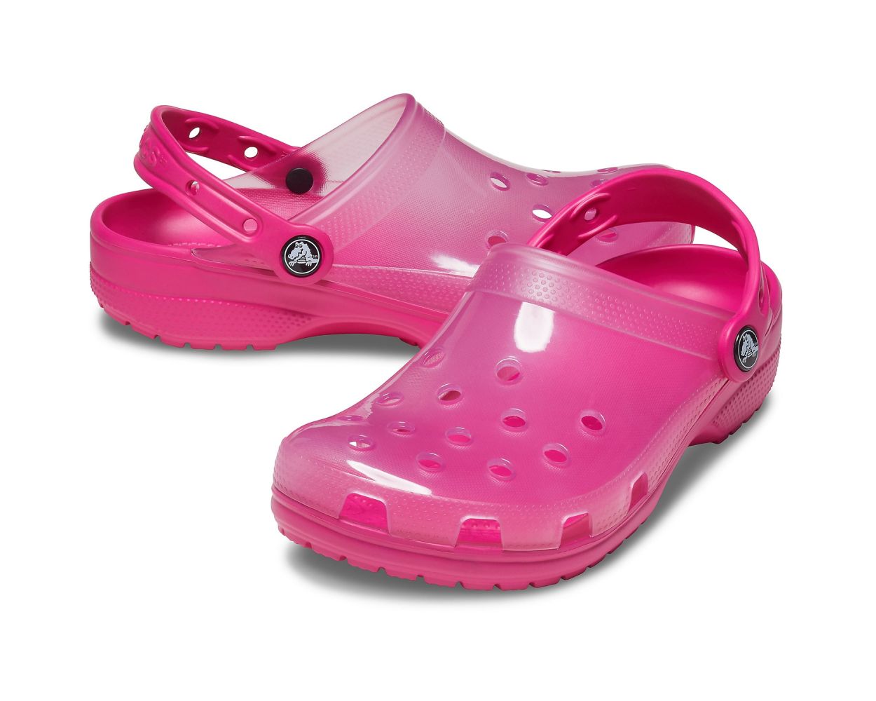 Candy pink crocs shop
