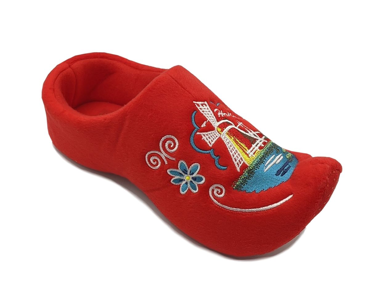 Comfy Dutch Clog Slippers Red